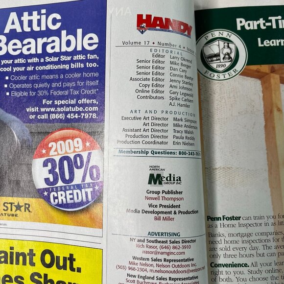 Handyman Magazine Vol 17 Issue 95 No 4 Aug Sep 2009 Garage Door Makeover u - Picture 6 of 9